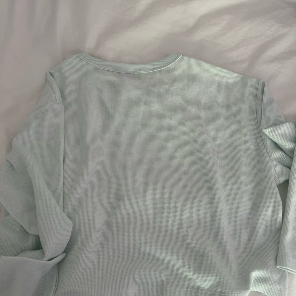 Sunday Best Light Green Ribbed Top - Picture 3 of 4